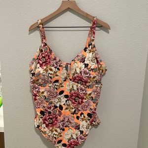 One piece floral swimsuit